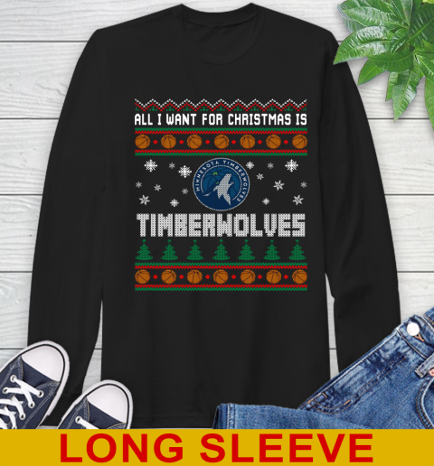 NBA Basketball All I Want For Christmas Is Minnesota Timberwolves 55