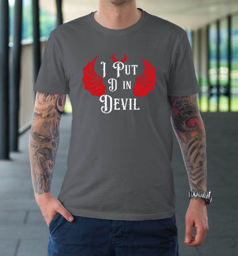 I Put the D in Devil Funny Halloween Matching Couple T-Shirt 6