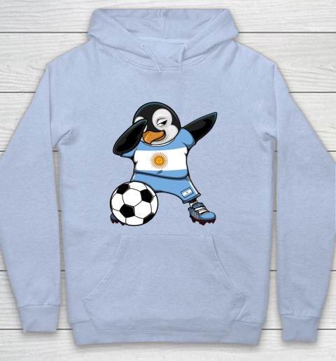 Dabbing Penguin Argentina Soccer Fans Jersey Football Lovers Hoodie 5