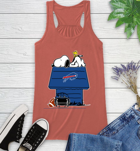 Buffalo Bills NFL Football Snoopy Woodstock The Peanuts Movie Racerback Tank 4