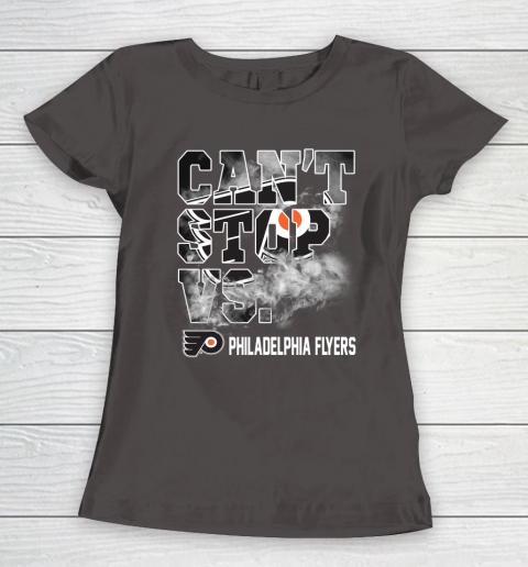 NHL Philadelphia Flyers Hockey Can't Stop Vs Women's T-Shirt 7