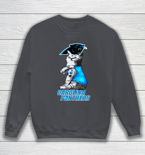 NFL Football My Cat Loves Carolina Panthers Sweatshirt 4