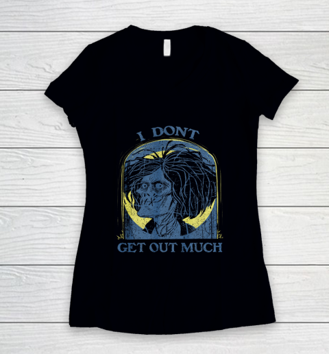 Disney Hocus Pocus Billy I Don t Get Out Much Women's V-Neck T-Shirt