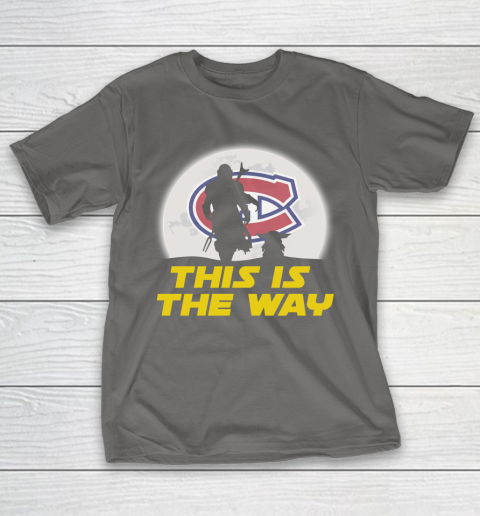 Montreal Canadiens NHL Ice Hockey Star Wars Yoda And Mandalorian This Is The Way T-Shirt 8