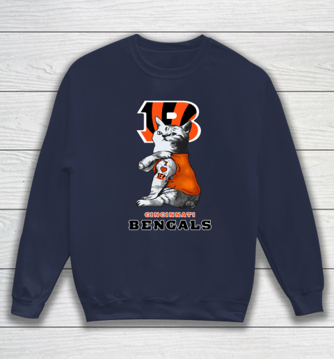 NFL Football My Cat Loves Cincinnati Bengals Sweatshirt 2