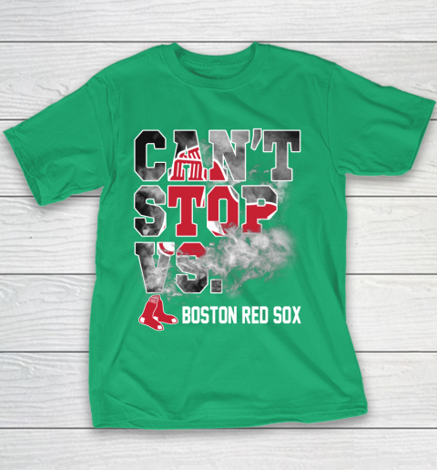 MLB Boston Red Sox Baseball Can't Stop Vs Boston Red Sox Youth T-Shirt 3