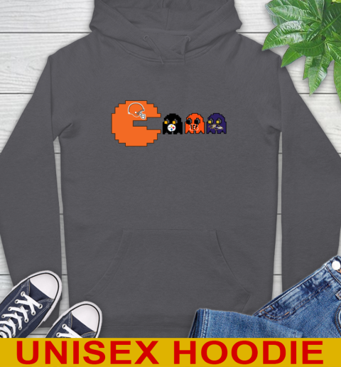 Cleveland Browns NFL Football Pac Man Champion Hoodie 7