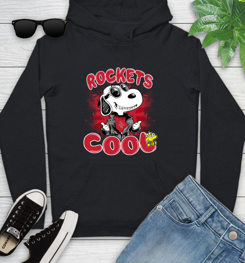 NBA Basketball Houston Rockets Cool Snoopy Shirt Youth Hoodie