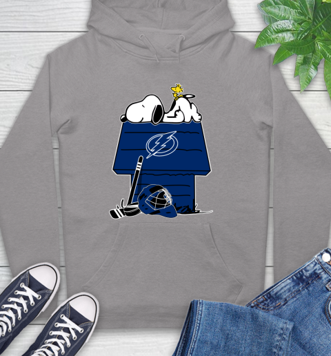 Tampa Bay Lightning NHL Hockey Snoopy Woodstock The Peanuts Movie Hoodie 6