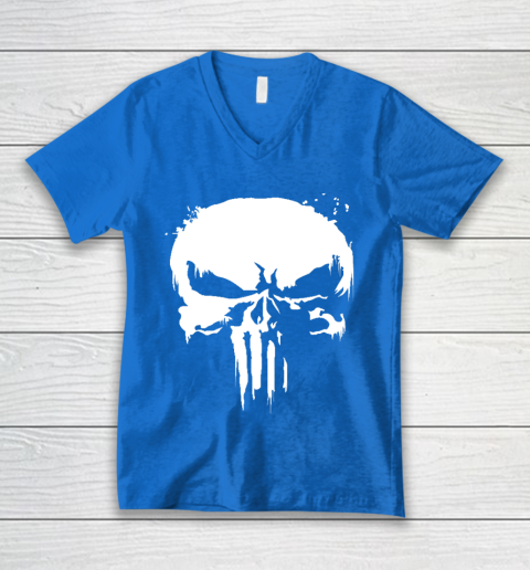 The Punisher Jon Bernthal Frank Castle Punisher Black Essential V-Neck T-Shirt 5