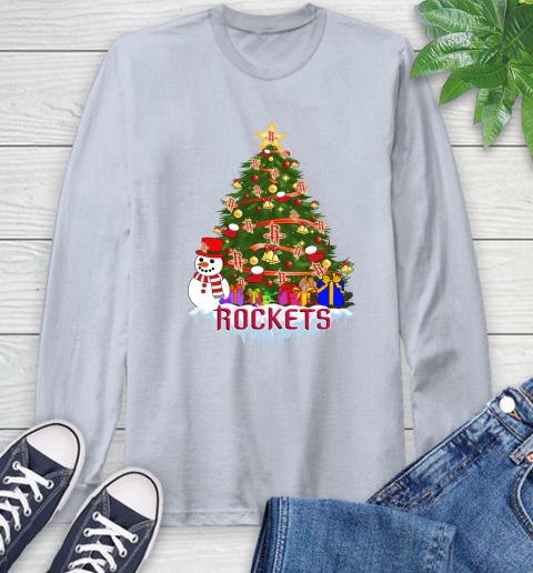 Houston Rockets Merry Christmas NBA Basketball Sports Long Sleeve T-Shirt 6
