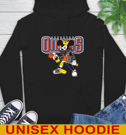 Edmonton Oilers NHL Hockey Mickey Peace Sign Sports Hoodie 2
