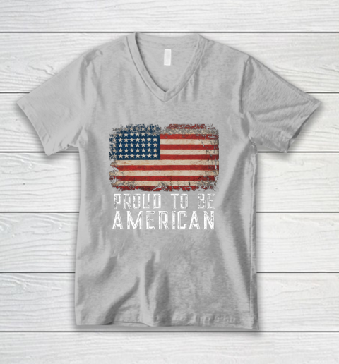 Proud American Patriotic USA Flag V-Neck T-Shirt 3