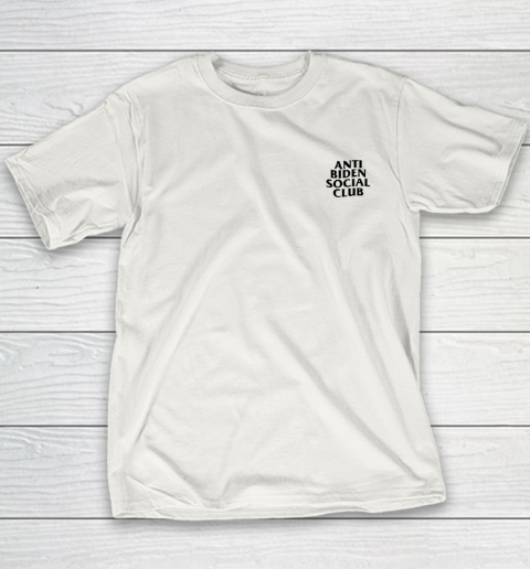 Anti Biden Social Club (print on front and back) Youth T-Shirt