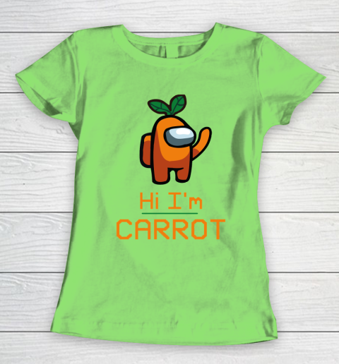 Among Us Shirt IM CARROT ORANGE AMONG A7 Women's T-Shirt 5
