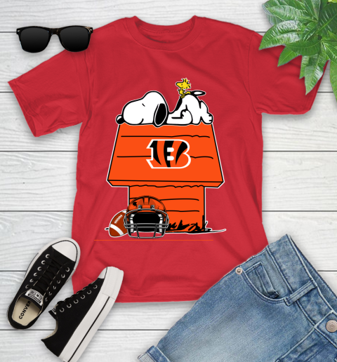 Cincinnati Bengals NFL Football Snoopy Woodstock The Peanuts Movie Youth T-Shirt 11 Cincinnati Bengals NFL Football Snoopy Woodstock The Peanuts Movie Youth T-Shirt - Image 11