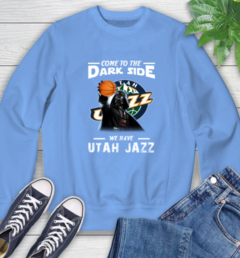 NBA Come To The Dark Side We Have Utah Jazz Star Wars Darth Vader Basketball Sweatshirt 11