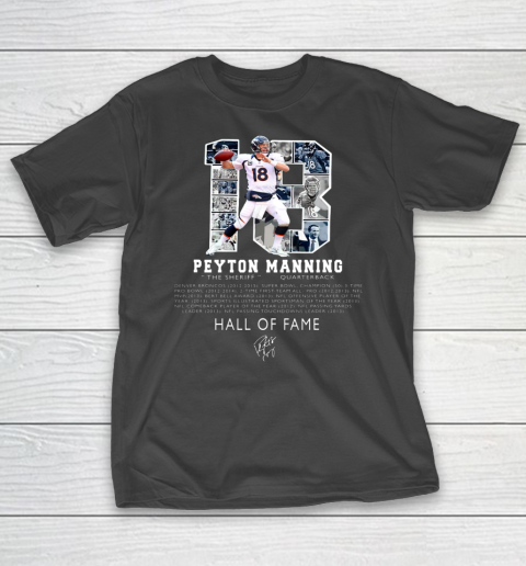 Peytons Pro Mannings Football signature Hall of 2021 Fame T-Shirt
