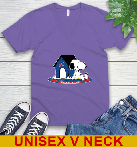 NFL Football Buffalo Bills Snoopy The Peanuts Movie Shirt V-Neck T-Shirt 9