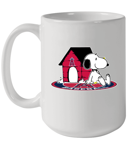 MLB Baseball Los Angeles Angels Snoopy The Peanuts Movie Shirt Ceramic Mug 15oz