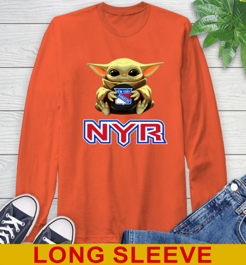 NHL Hockey New York Rangers Star Wars Baby Yoda Shirt 62