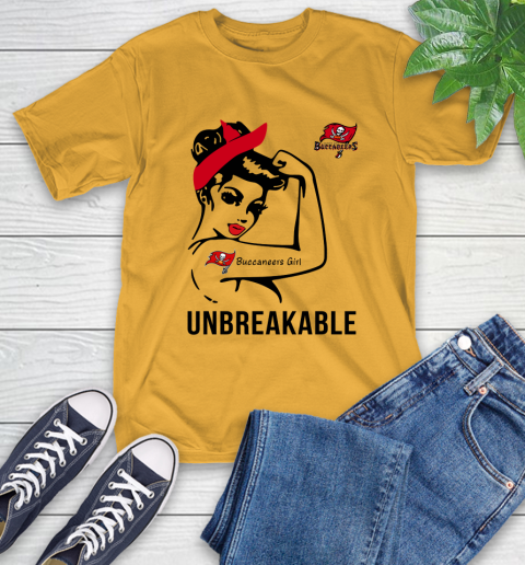 NFL Tampa Bay Buccaneers Girl Unbreakable Football Sports T-Shirt 2