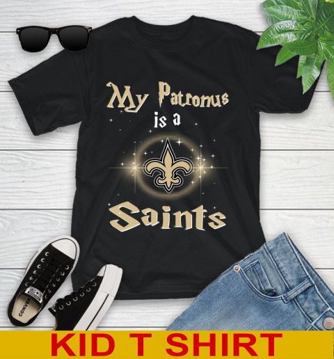 NFL Football Harry Potter My Patronus Is A New Orleans Saints Youth T-Shirt