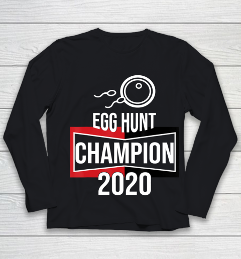 Father gift shirt Announcement Egg Hunt Champion 2020 Dad Father's Day Funny T Shirt Youth Long Sleeve
