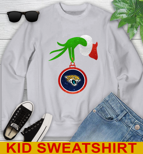 Jacksonville Jaguars Grinch Merry Christmas NFL Football Youth Sweatshirt 4