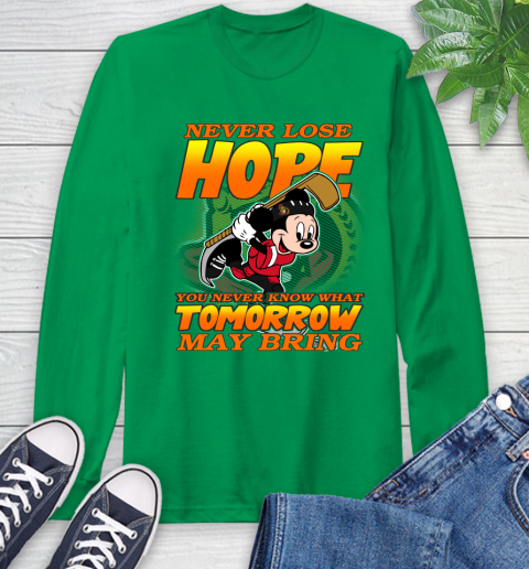 Ottawa Senators NHL Hockey ootball Mickey Disney Never Lose Hope Long Sleeve T-Shirt 8