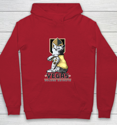 NHL My Cat Loves Vegas Golden Knights Hockey Youth Hoodie 7