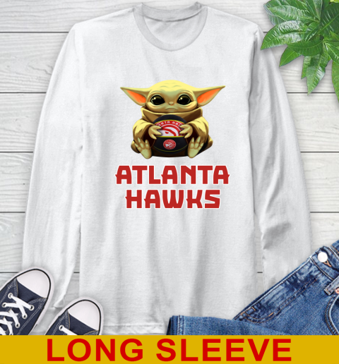NBA Basketball Atlanta Hawks Star Wars Baby Yoda Shirt 58