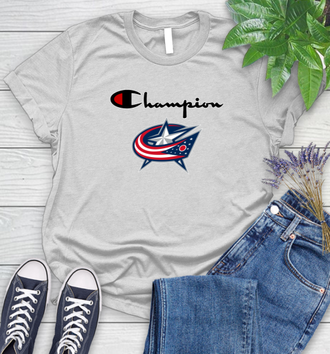 NHL Hockey Columbus Blue Jackets Champion Shirt Women's T-Shirt