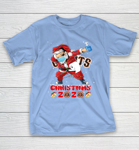 San Francisco Giants Funny Santa Claus Dabbing Christmas 2020 MLB T-Shirt 10