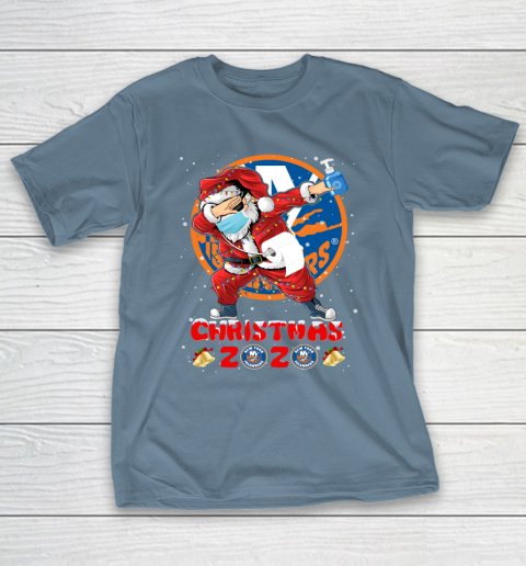 New York Islanders Funny Santa Claus Dabbing Christmas 2020 NHL T-Shirt 6