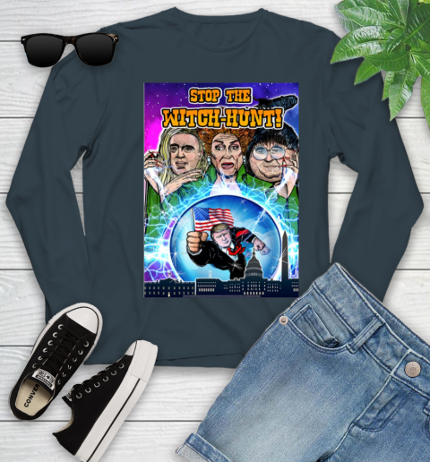 Stop The Witch Hunt Trump Youth Long Sleeve 8