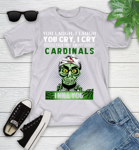 MLB Talk Shit St.Louis Cardinals I Kill You Achmed The Dead Terrorist Jeffrey Dunham Baseball Youth T-Shirt 4