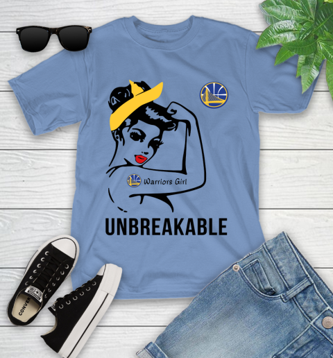 NBA Golden State Warriors Girl Unbreakable Basketball Sports Youth T-Shirt 9