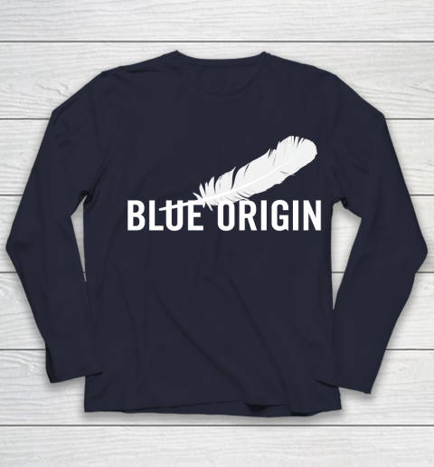 Blue Origin  All White Youth Long Sleeve 2