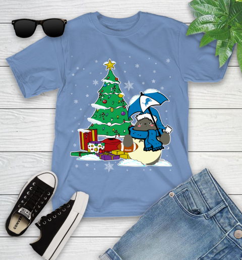 Detroit Lions NFL Football Cute Tonari No Totoro Christmas Sports Youth T-Shirt 15