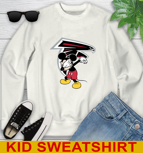 Atlanta Falcons NFL Football Dabbing Mickey Disney Sports Youth Sweatshirt