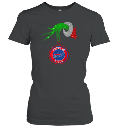 Grinch Hand Holding Buffalo Bills Christmas Women's T-Shirt