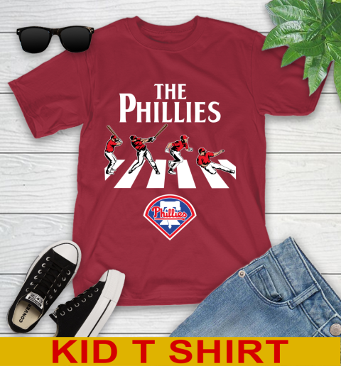 MLB Baseball Philadelphia Phillies The Beatles Rock Band Shirt Youth T-Shirt 12