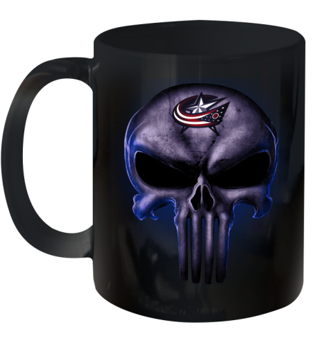 Columbus Blue Jackets NHL Hockey Punisher Skull Sports Ceramic Mug 11oz