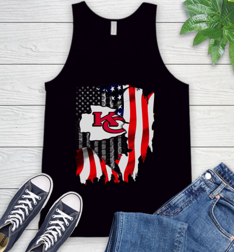 Kansas City Chiefs NFL Football American Flag Tank Top