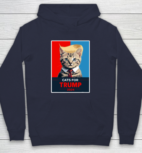 Cats For Trump 2024 Election Hoodie 2