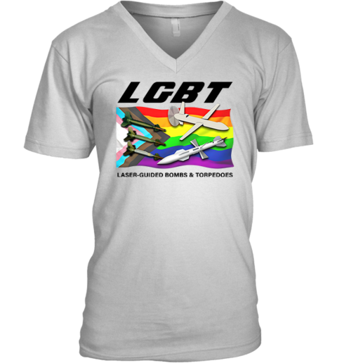 LGBT Laser Guided Bombs And Torpedoes V-Neck T-Shirt