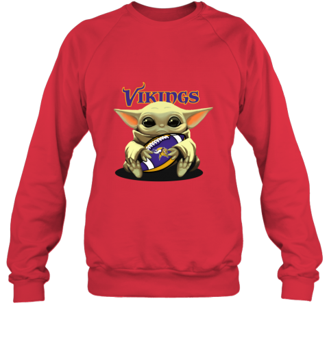 Baby Yoda Loves The Minnesota Vikings - Rookbrand