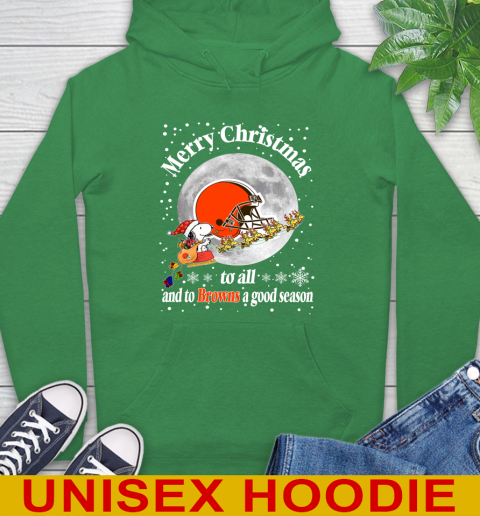 Cleveland Browns Merry Christmas To All And To Browns A Good Season NFL Football Sports Hoodie 8