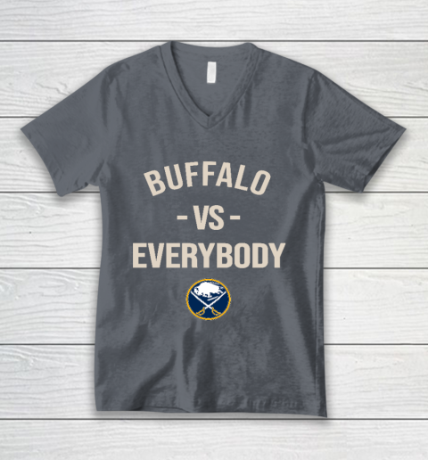 Buffalo Sabres Vs Everybody V-Neck T-Shirt 4